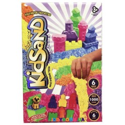 Набор Кинетический песок  KidSand Коробка, формочки и сюрприз (1000 г) Danko Toys KS-04-10
